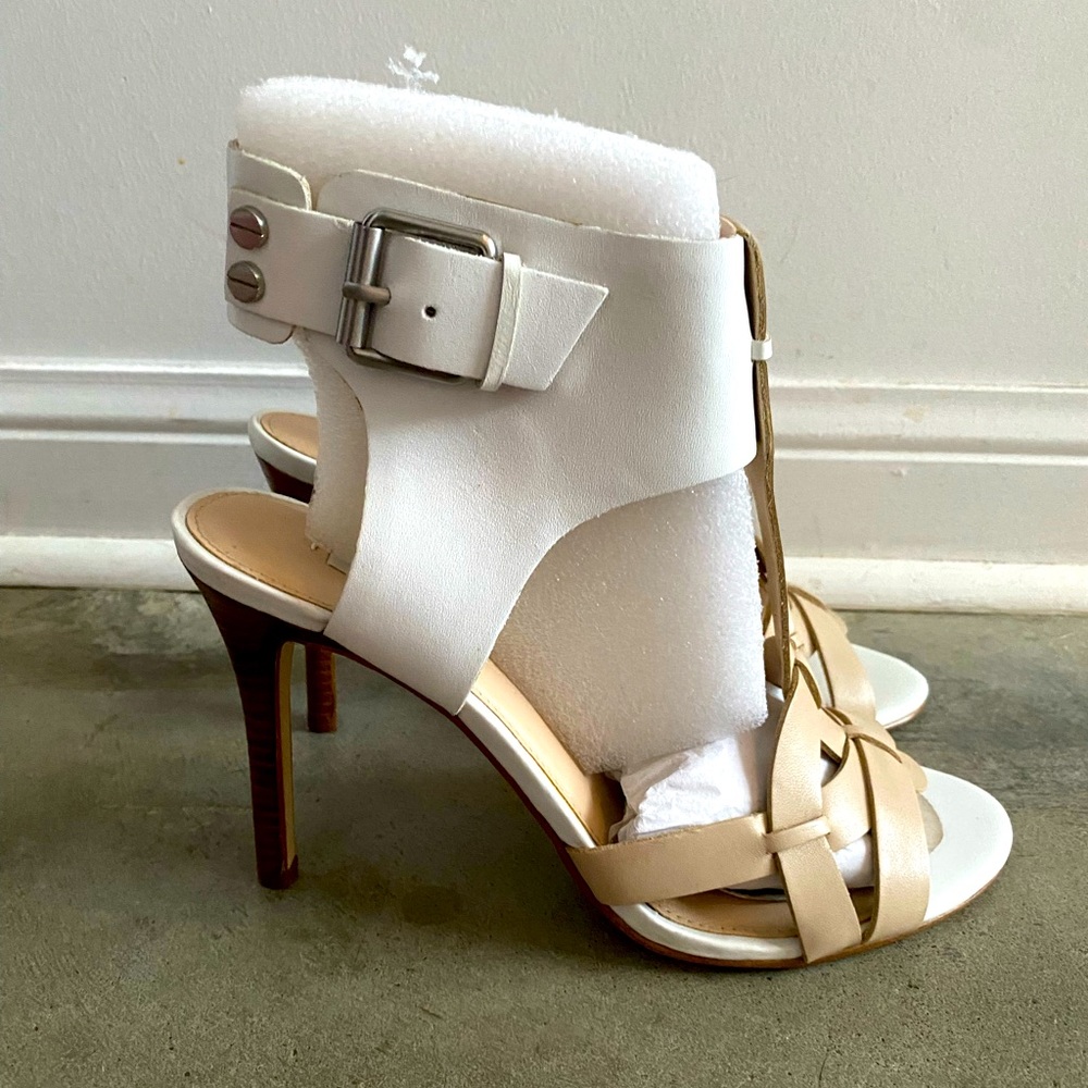 Guess Hyanne Ivory Multi Leather Heels